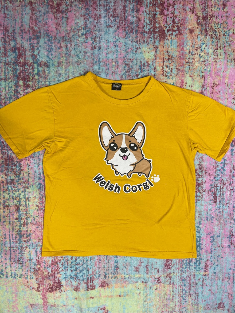 Yellow Welsh Corgi Graphic Tee